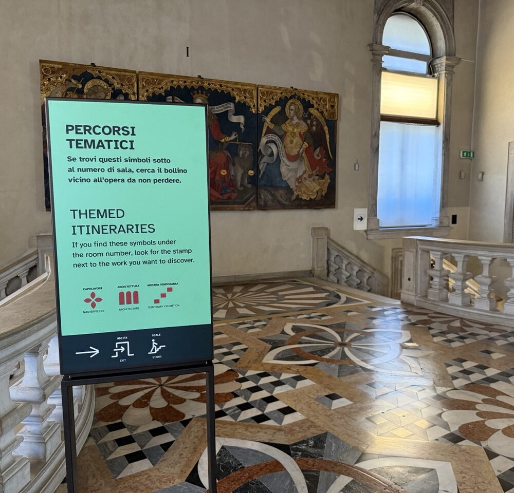 Segnaletica accessibile e wayfinding per le Gallerie dell’Accademia di Venezia